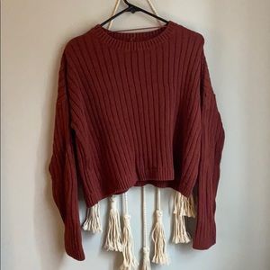 Orangish/brick red sweater